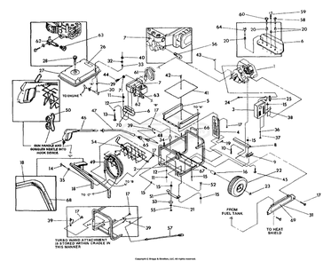 Pressure Washer And Cradle (10/95) Diagram and Parts List for 9818-1  Briggs and Stratton Pressure Washer